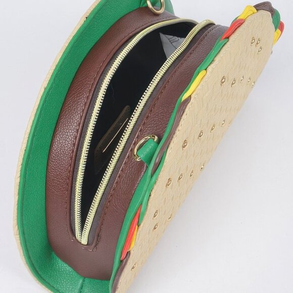 Studded Taco Shape Clutch